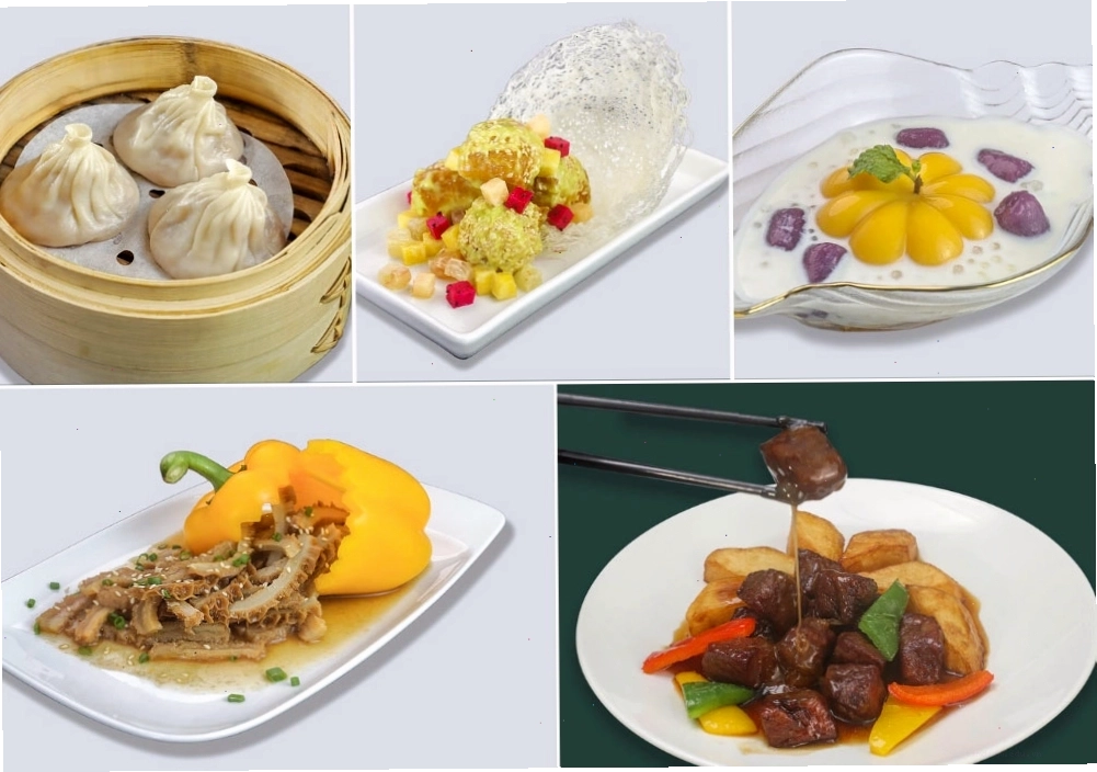 Thực đơn đa dạng tại một nhà hàng món Hoa