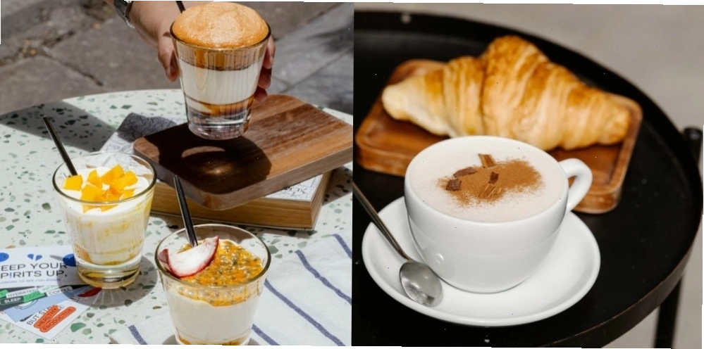 Thực đơn đa dạng tại một quán cafe trên phố Bà Triệu