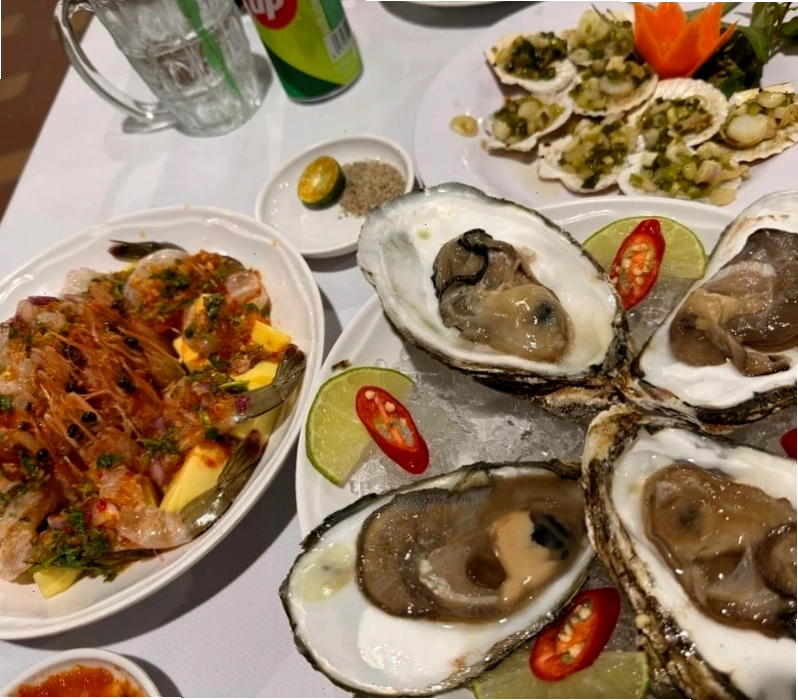Thực đơn đa dạng tại nhà hàng Cây Bàng Phan Thiết