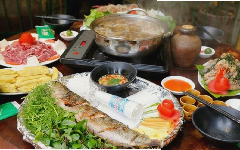 Thực đơn đồng quê hấp dẫn tại Ao Quán