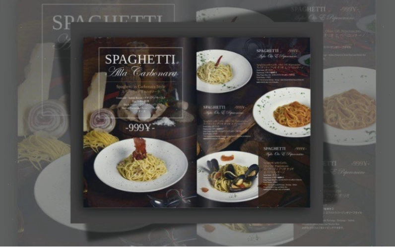 Thực đơn nhà hàng Ý SPAGHETTI
