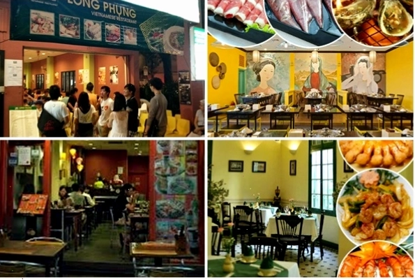 Thực khách thưởng thức món ăn tại nhà hàng Long Phụng