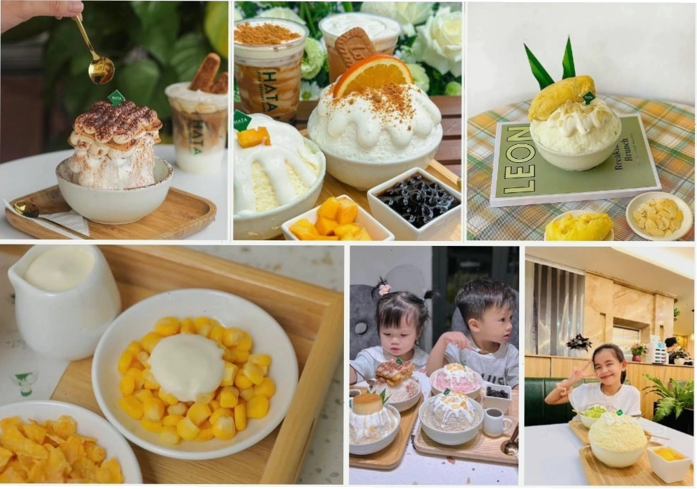 Thưởng thức món bingsu hoa quả hấp dẫn tại HATA Dessert Cafe