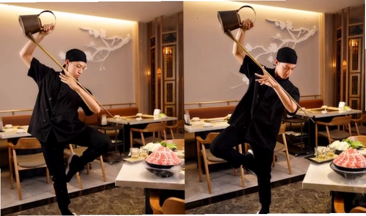 Thưởng thức rượu tại nhà hàng buffet Manwah