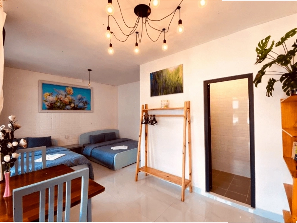 Tiện nghi đầy đủ tại Lemongrass homestay gần chợ Đà Lạt