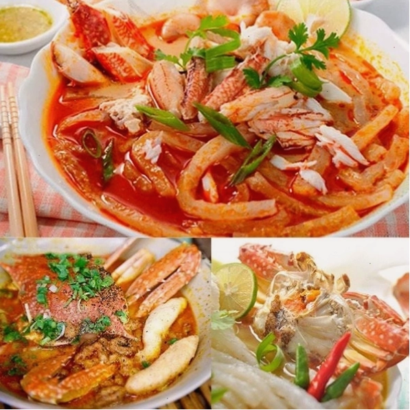 Tô bánh canh ghẹ đầy đặn tại quán Quốc Anh Phú Quốc