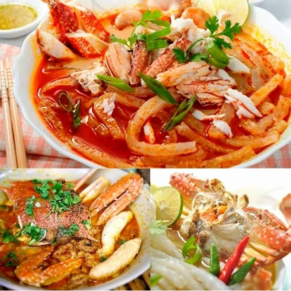 Tô bánh canh ghẹ đầy đặn tại quán Quốc Anh