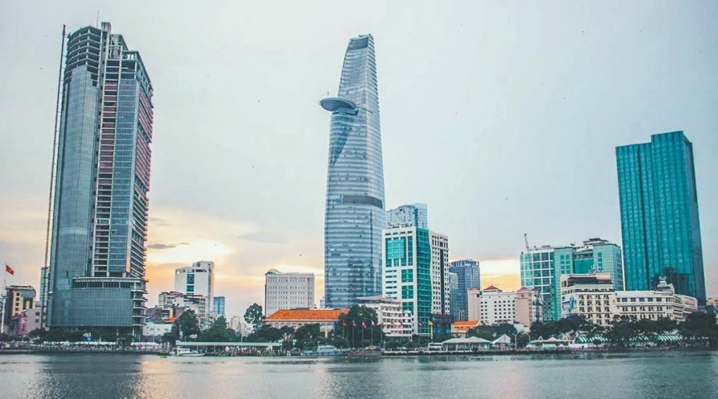 Tòa nhà Bitexco nhìn từ trên cao
