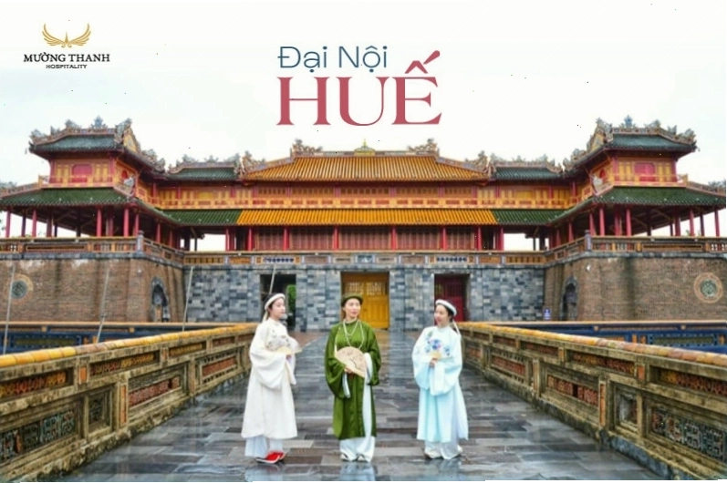 Toàn cảnh Đại Nội Huế với kiến trúc đồ sộ và bề thế