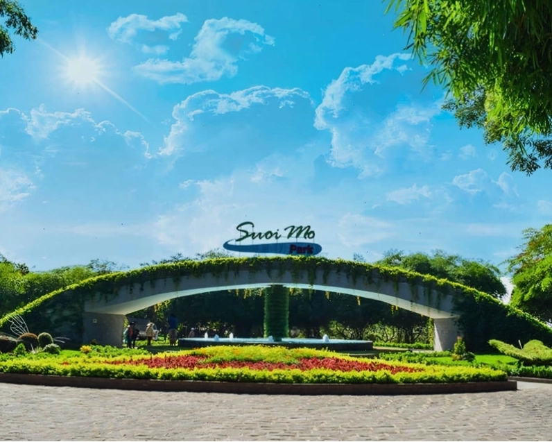 Toàn cảnh Khu du lịch Suối Mơ Đồng Nai nhìn từ trên cao