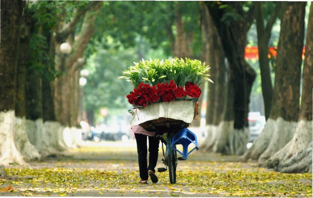 Toàn cảnh thủ đô Hà Nội với những tòa nhà cao tầng và dòng xe cộ tấp nập