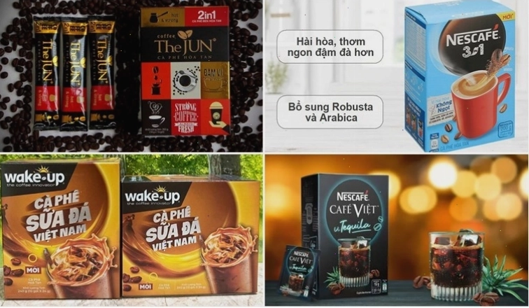 Tổng hợp các loại cà phê hòa tan phổ biến trên thị trường