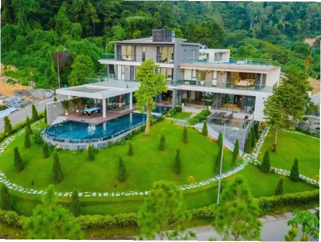 Tổng quan Grand Villa Tam Đảo với kiến trúc hiện đại hòa mình vào thiên nhiên