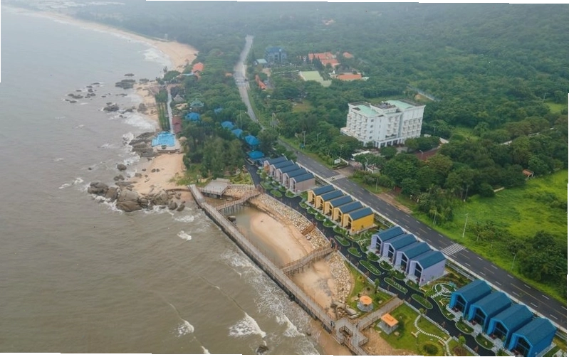 Tổng quan về Resort Trân Châu Beach Phước Hải với bãi biển riêng
