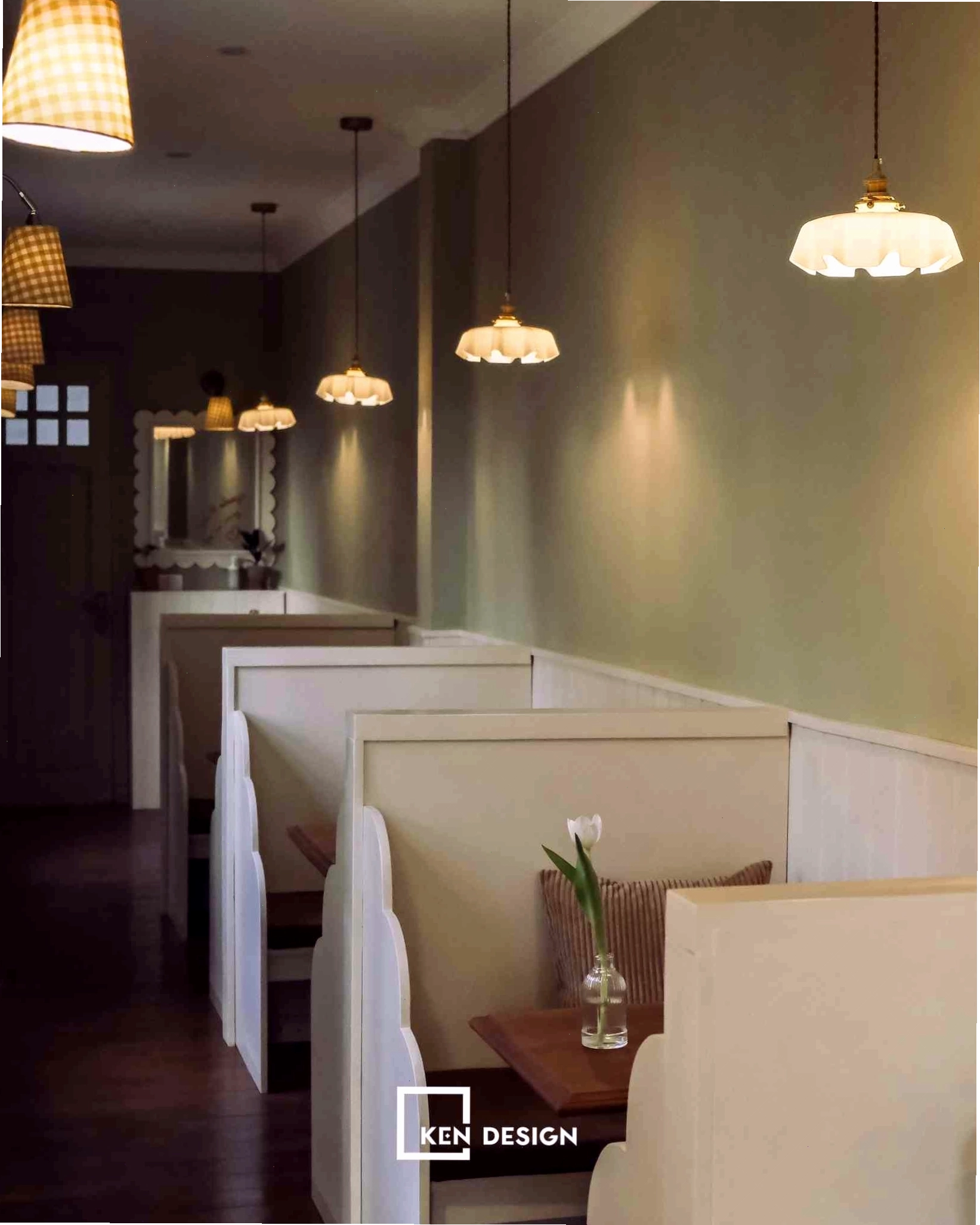Tổng thể thiết kế nội thất tại Camy Cafe Văn Cao