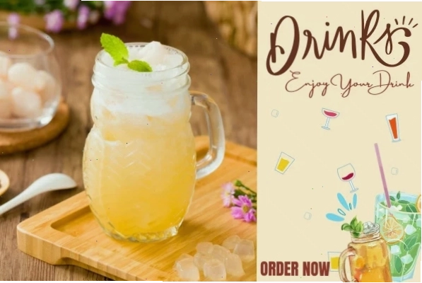 Trà xanh vải nha đam giải nhiệt