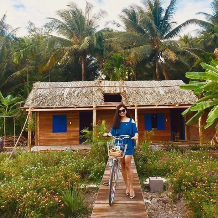 Trải nghiệm chèo xuồng tại Cocoland homestay
