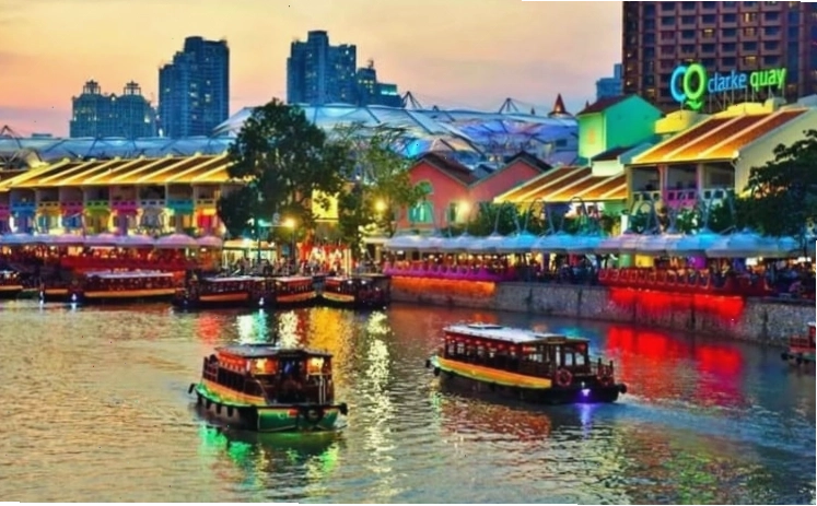 Trải nghiệm đi thuyền Bumboat để ngắm cảnh vịnh Marina và Merlion Park
