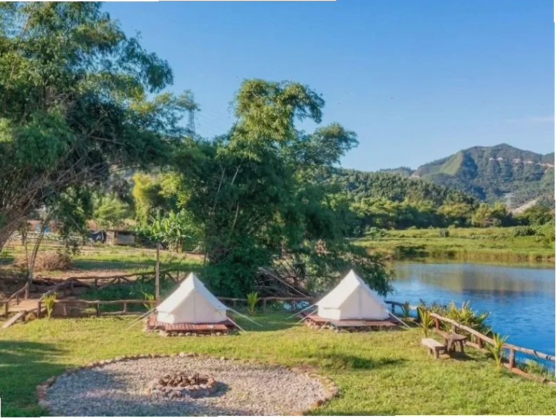 Trải nghiệm Glamping tại khu vực Hòa Bắc