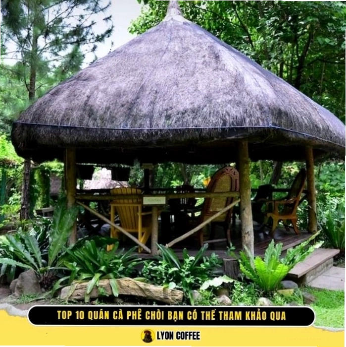 Trải nghiệm không gian cafe chòi view đẹp