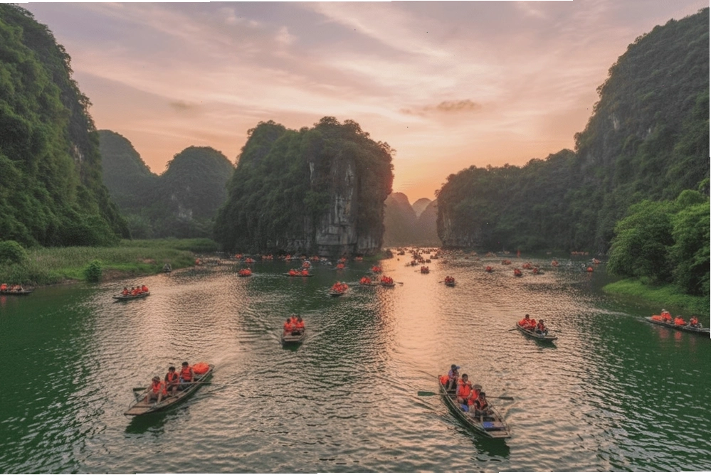 Tràng An - Ninh Bình với vẻ đẹp hùng vĩ của núi non và sông nước