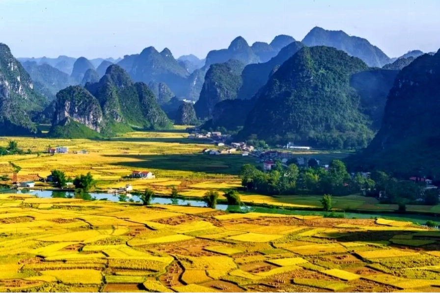 Trùng Khánh, địa điểm du lịch miền Bắc 2 ngày 1 đêm có vẻ đẹp hoang sơ của núi rừng Đông Bắc và Thác Bản Giốc hùng vĩ