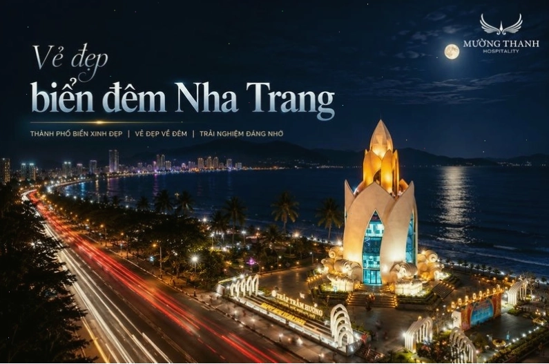 Vẻ đẹp về đêm của Tháp Trầm Hương và Nhà thờ Đá Nha Trang