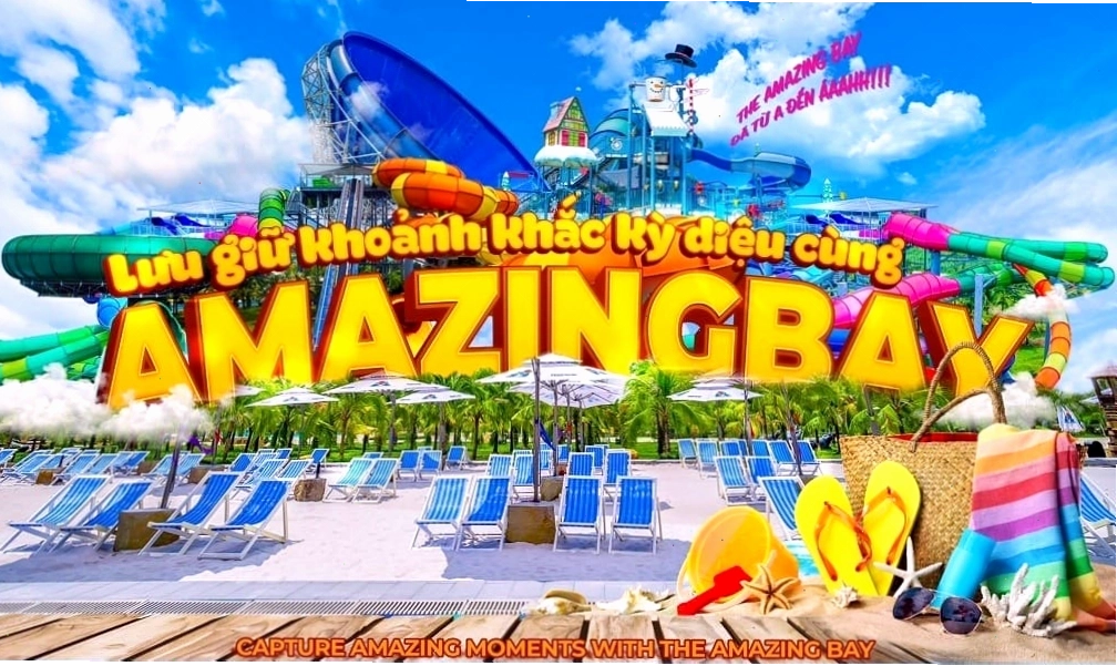 Vé vào cổng công viên nước Amazing Bay