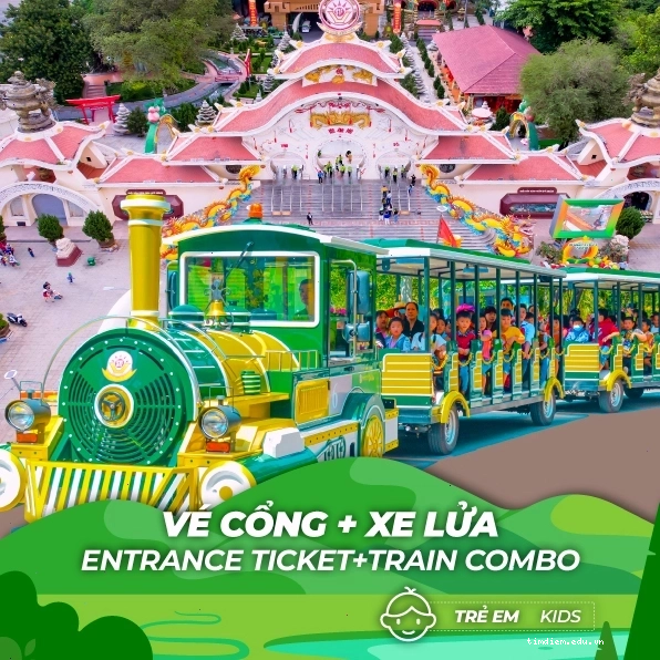 VÉ VÀO CỔNG + XE LỬA TRẺ EM tại Suối Tiên