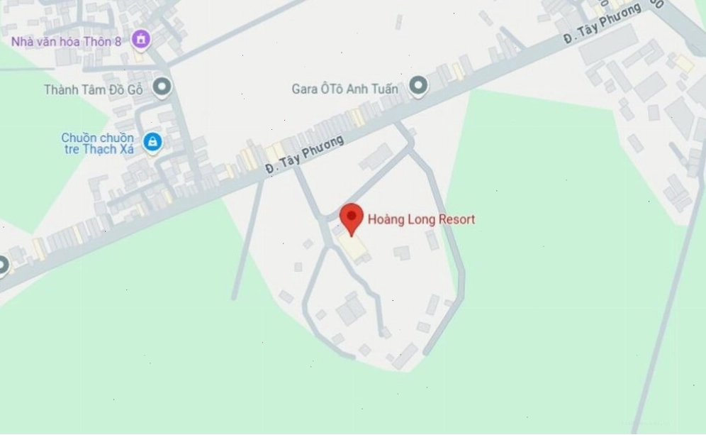 Vị trí của Hoàng Long Resort trên bản đồ Thạch Thất