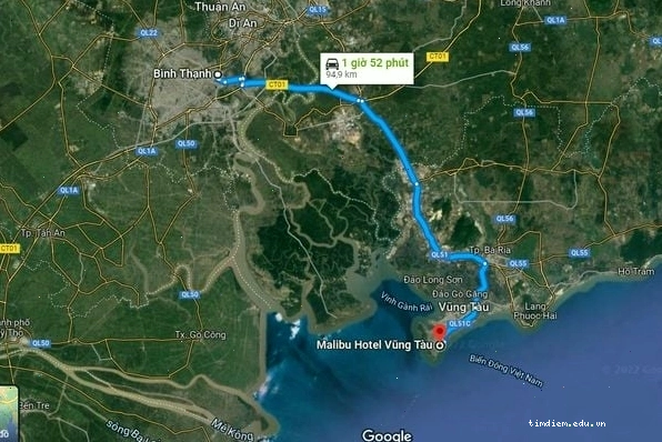 Vị trí trên bản đồ của Khách sạn Malibu Vũng Tàu