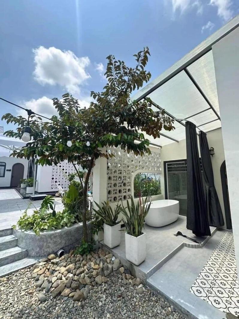 View hoàng hôn lãng mạn từ homestay