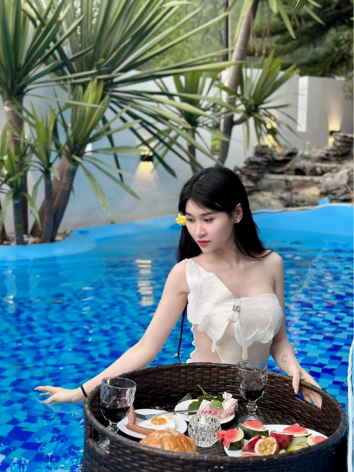View từ ban công Love House Homestay Sapa