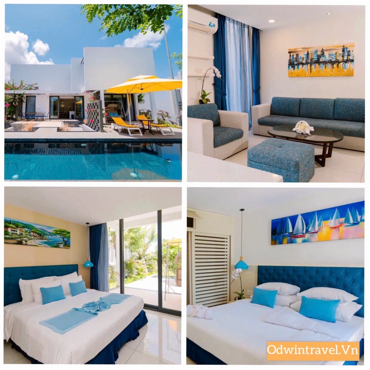 Villa Long Hải 4 phòng ngủ với hồ bơi riêng, không gian thoáng đãng