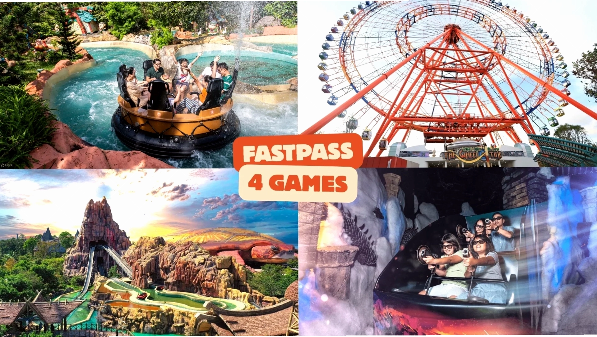 [VinWonders Phú Quốc] - Fastpass ưu tiên Games - 04 lượt