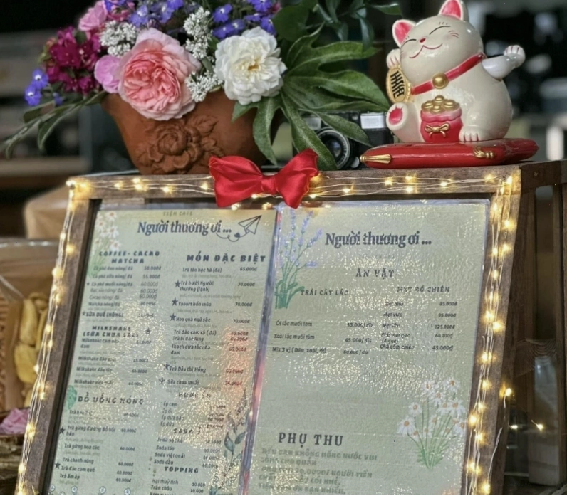 Vườn cúc họa mi rực rỡ bao quanh Tiệm cafe Người Thương Ơi