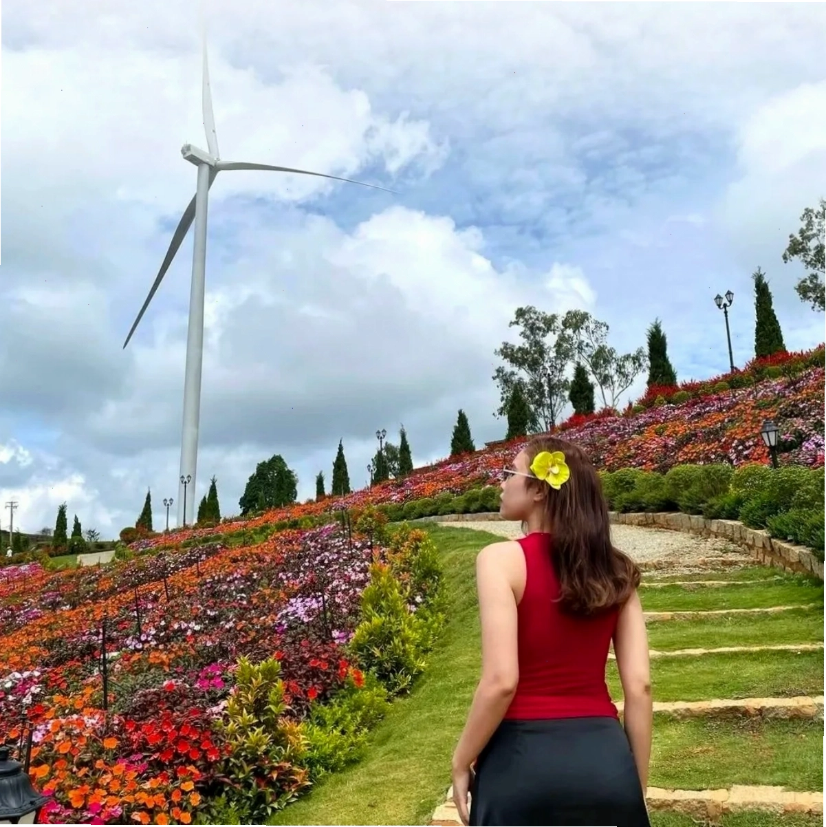 Vườn hoa bốn mùa rực rỡ tại Euro Garden