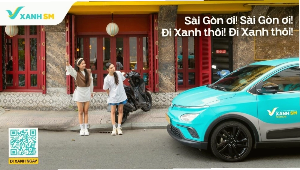 Xe điện Xanh SM giúp hành trình đến nhà hàng Ngọc Sương thoải mái, an toàn