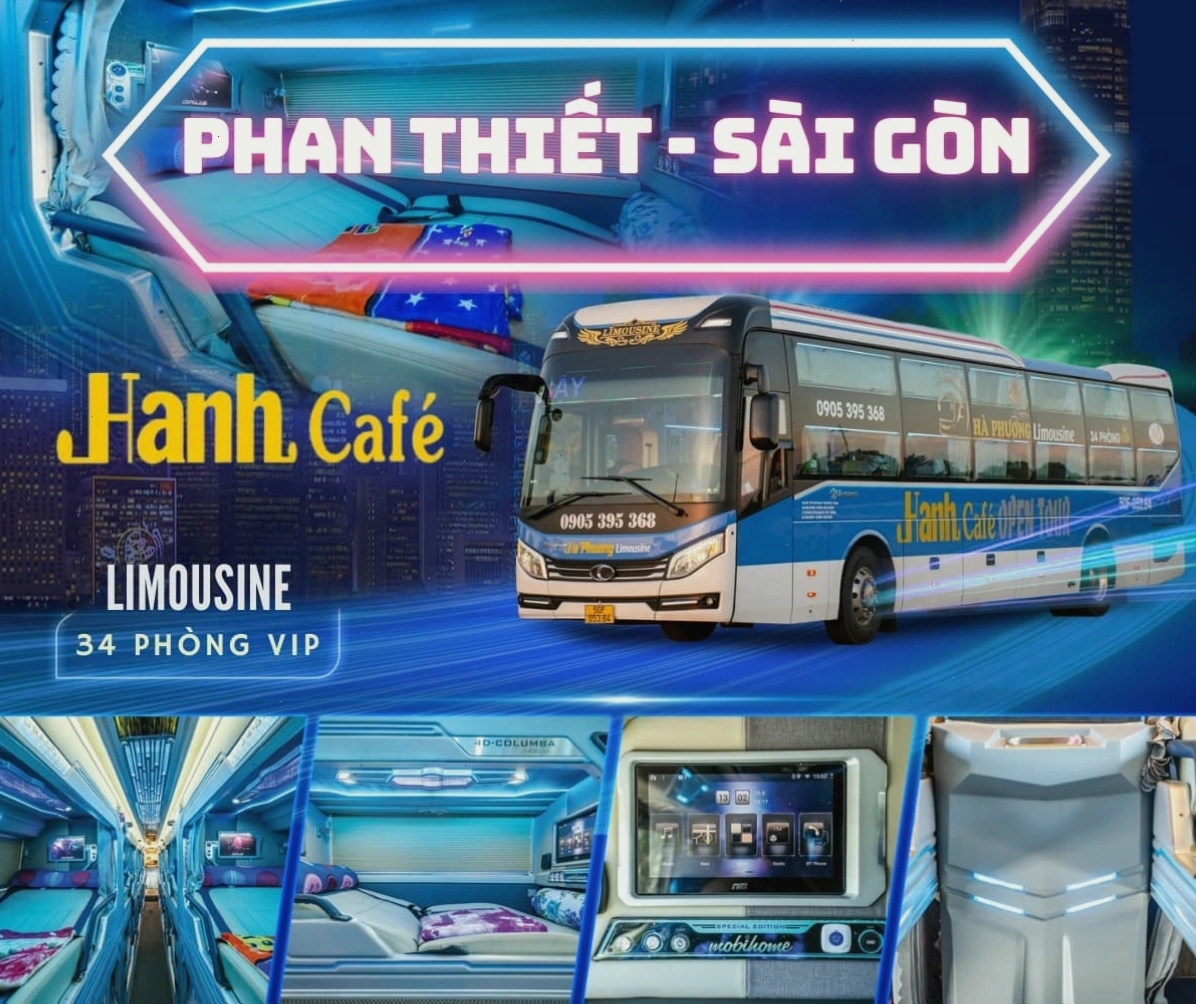 Xe giường nằm Hạnh Cafe tuyến Phan Thiết Sài Gòn