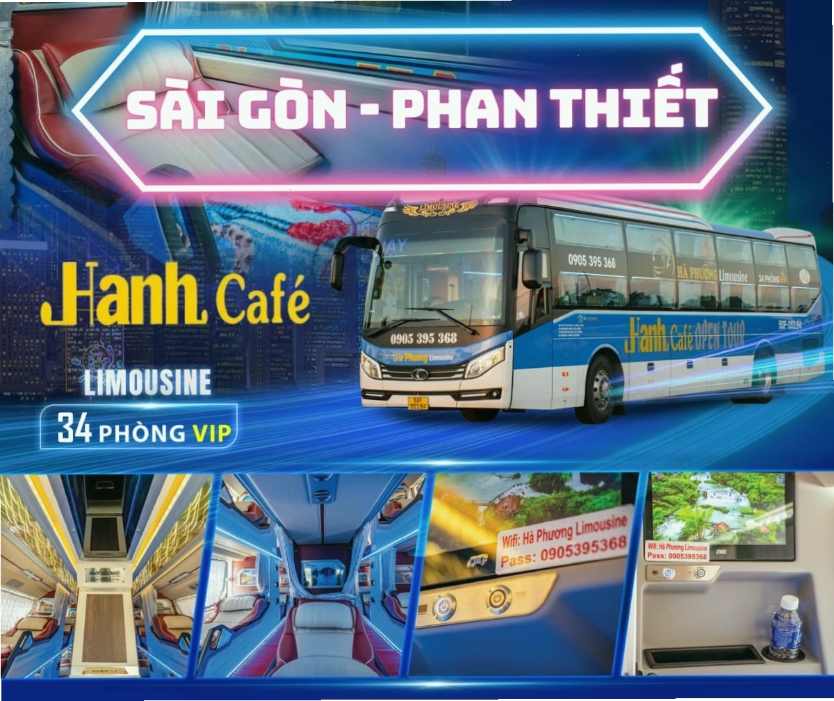 Xe giường nằm phòng VIP Sài Gòn - Phan Thiết của Hạnh Cafe