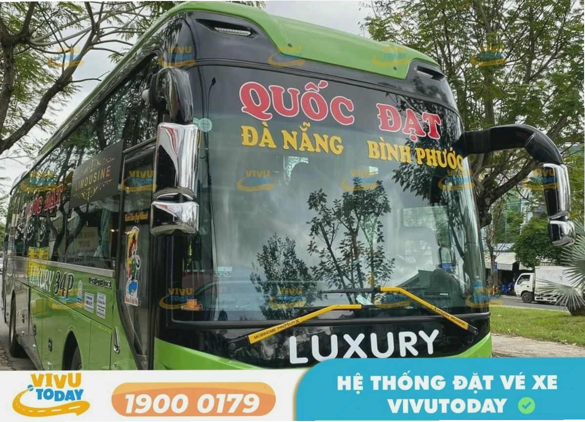 Xe khách Quốc Đạt tuyến Đà Nẵng - Núi Thành