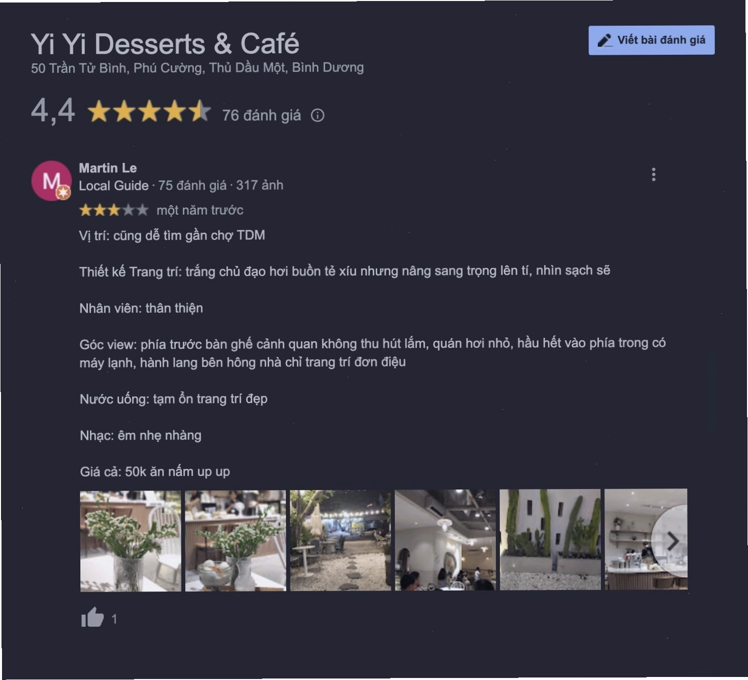 Yiyi Dessert Cafe - Điểm đến không thể bỏ lỡ tại Bình Dương